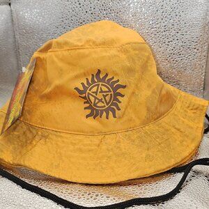 Culturefly Supernatural Yellow Bucket Hat NWT